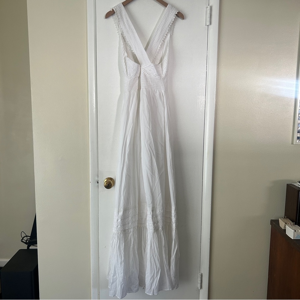 Ramy Brook Lulu White Cotton Maxi Dress - Picture 2 of 10